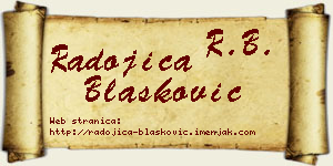 Radojica Blašković vizit kartica